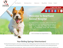 Tablet Screenshot of heartlandvets.com